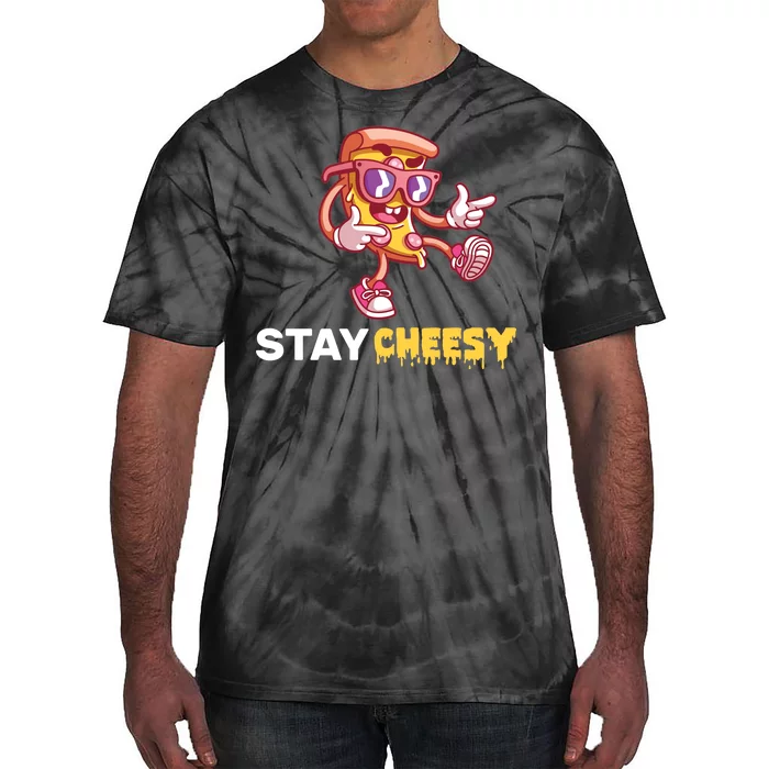 Stay Cheesy Pizza Tie-Dye T-Shirt