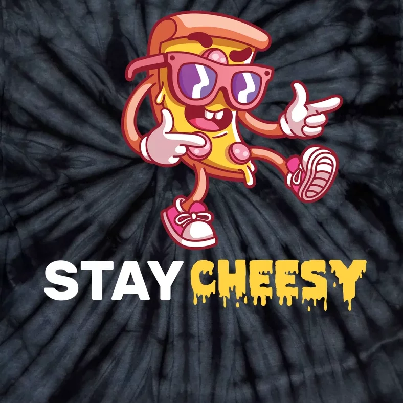 Stay Cheesy Pizza Tie-Dye T-Shirt