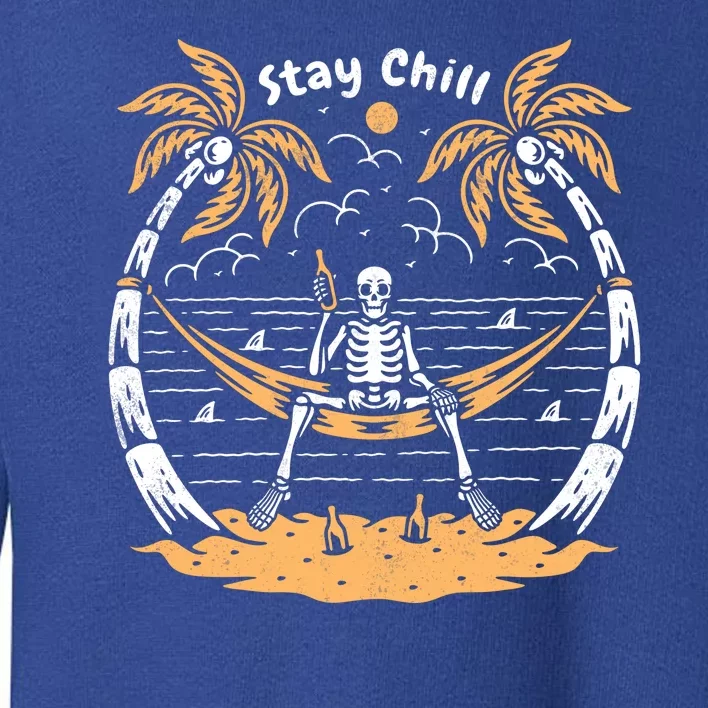 Stay Chill Skeleton Toddler Sweatshirt