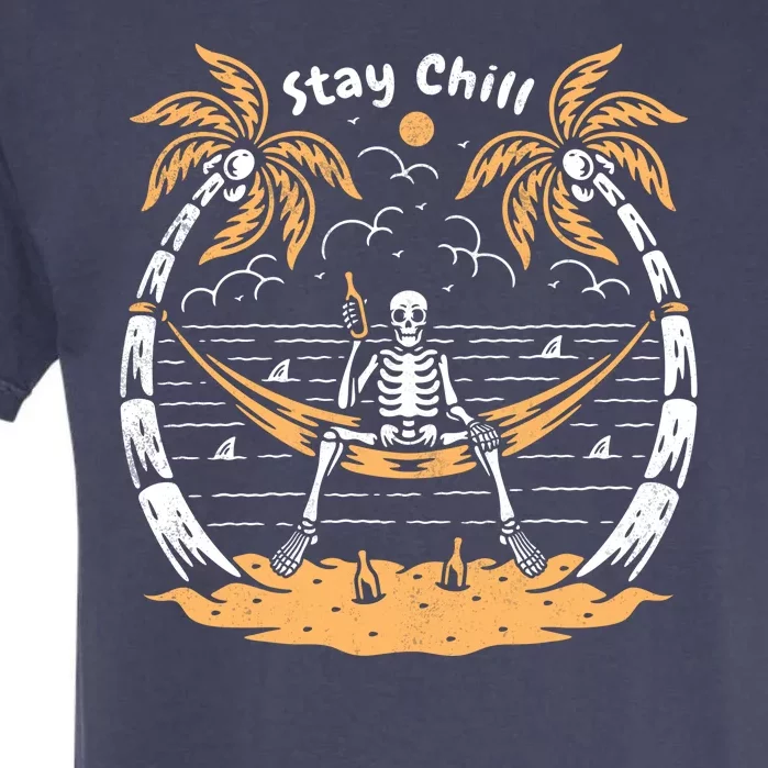 Stay Chill Skeleton Garment-Dyed Heavyweight T-Shirt