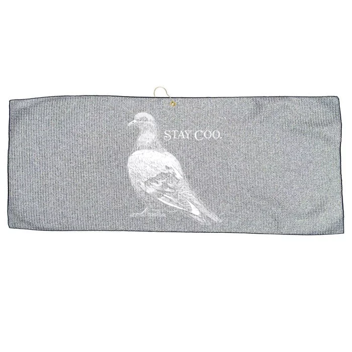 Stay Coo Pigeon Large Microfiber Waffle Golf Towel