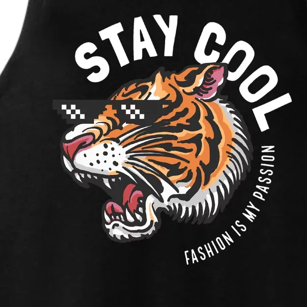 Stay Cool Fashion Is My Passion Ladies Tri-Blend Wicking Tank