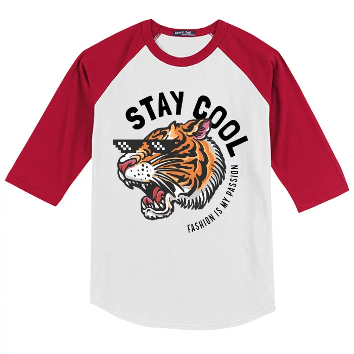 Stay Cool Fashion Is My Passion Kids Colorblock Raglan Jersey