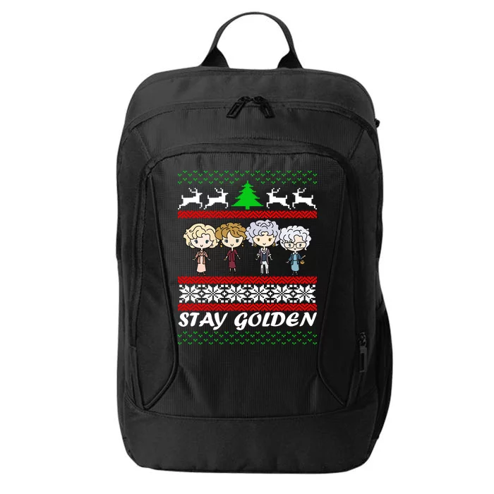 Stay Golden Ugly Christmas City Backpack