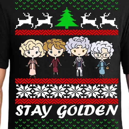 Stay Golden Ugly Christmas Pajama Set