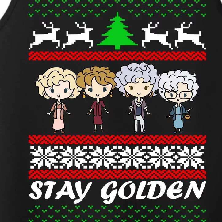 Stay Golden Ugly Christmas Performance Tank