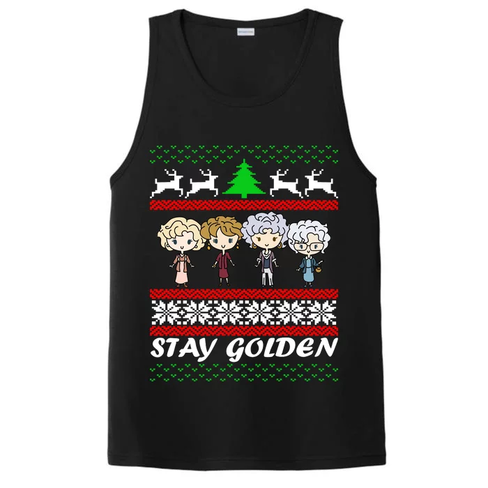 Stay Golden Ugly Christmas Performance Tank