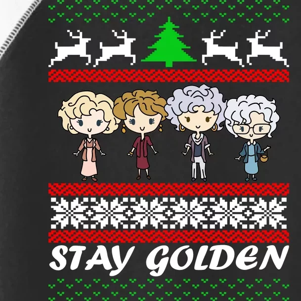 Stay Golden Ugly Christmas Toddler Fine Jersey T-Shirt