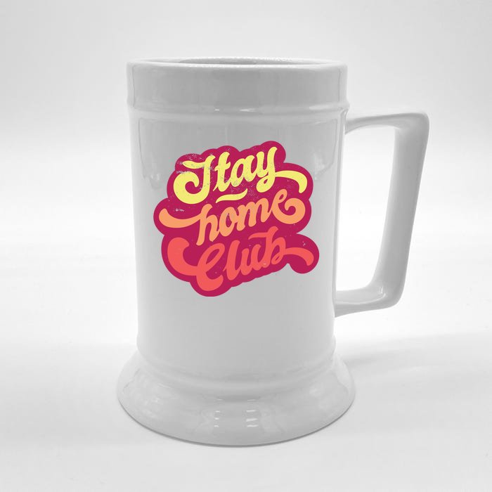 Stay Home Club Front & Back Beer Stein