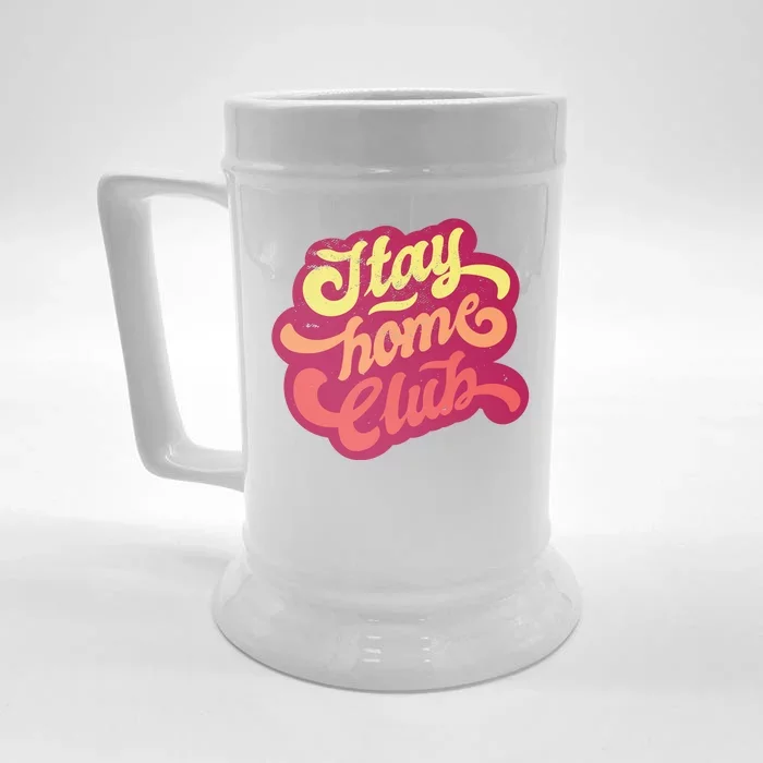 Stay Home Club Front & Back Beer Stein