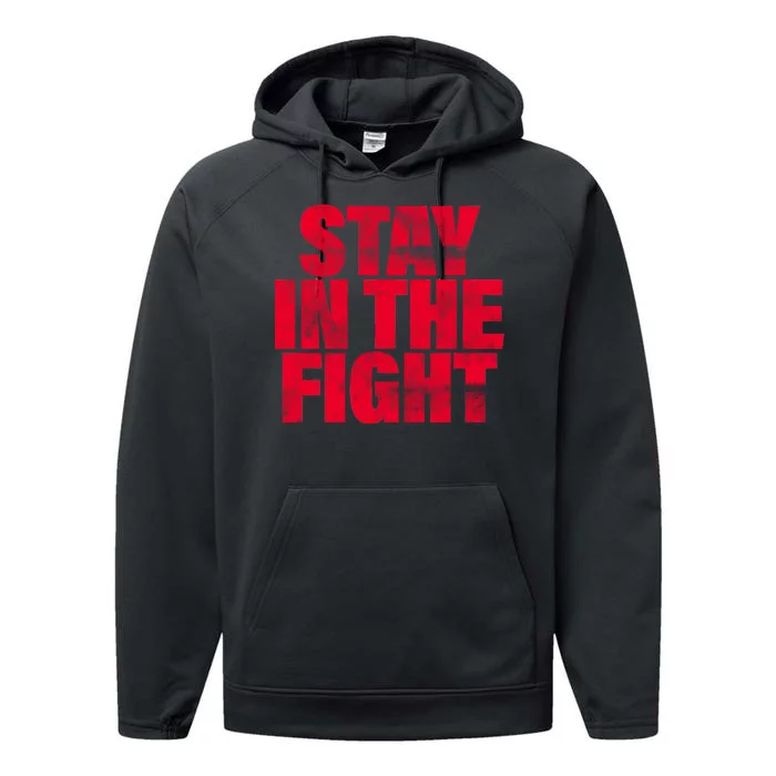 Stay In The Fight Washington D.C. Baseball Fan Performance Fleece Hoodie