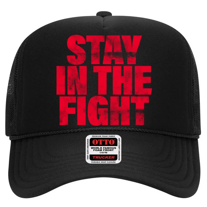 Stay In The Fight Washington D.C. Baseball Fan High Crown Mesh Trucker Hat