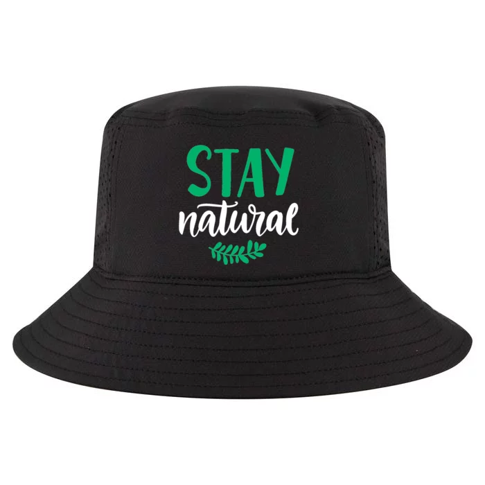 Stay Natural Green Leaf Cool Comfort Performance Bucket Hat