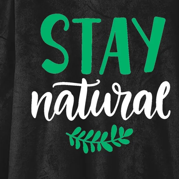 Stay Natural Green Leaf Hooded Wearable Blanket