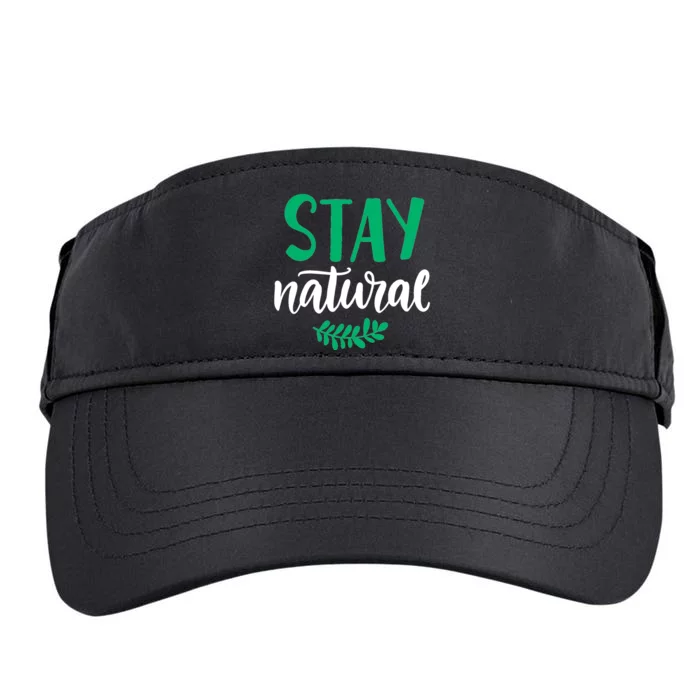 Stay Natural Green Leaf Adult Drive Performance Visor