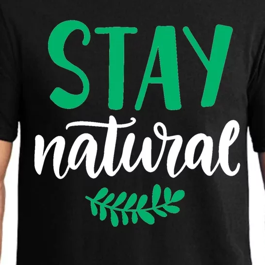 Stay Natural Green Leaf Pajama Set