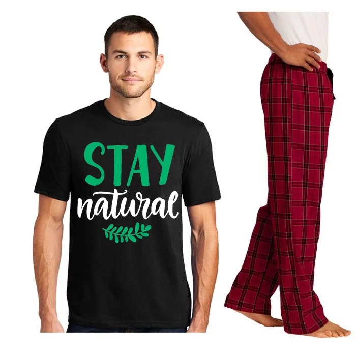 Stay Natural Green Leaf Pajama Set