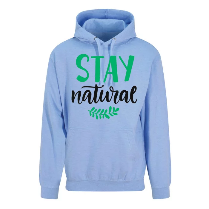 Stay Natural Green Leaf Unisex Surf Hoodie