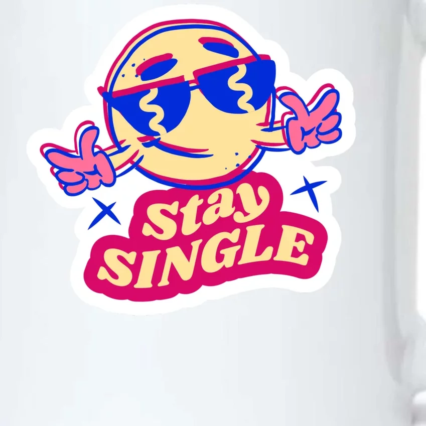 Stay Single Smiley Black Color Changing Mug