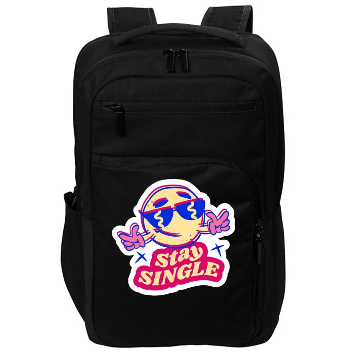 Stay Single Smiley Impact Tech Backpack