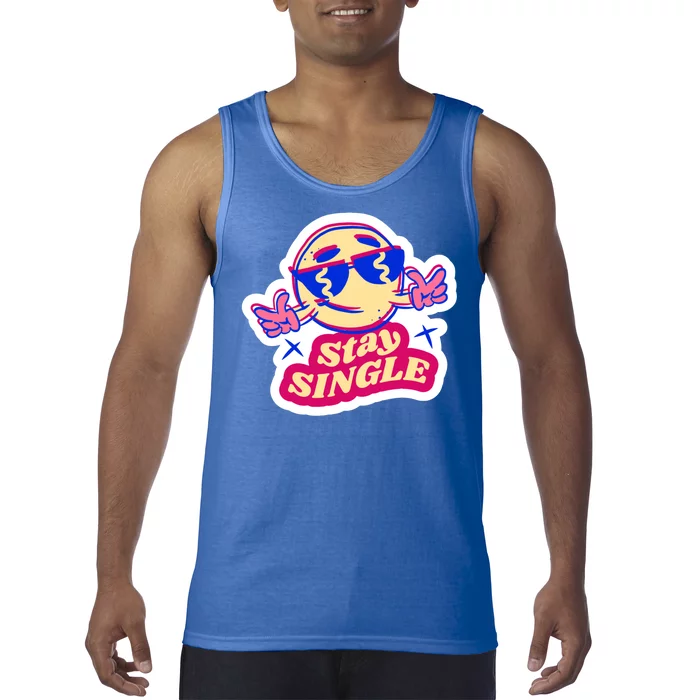 Stay Single Smiley Tank Top