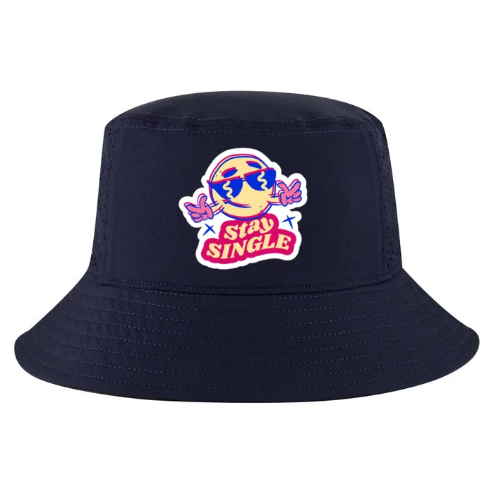 Stay Single Smiley Cool Comfort Performance Bucket Hat