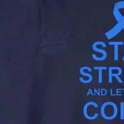 Stay Strong And Let's Beat Colon Cancer Softstyle Adult Sport Polo