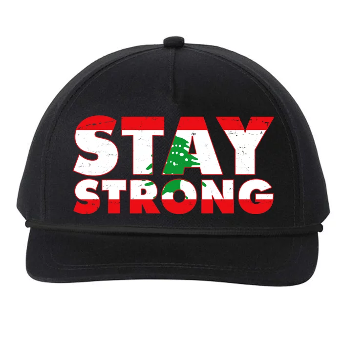 Stay Strong Lebanon Beirut Support Snapback Five-Panel Rope Hat