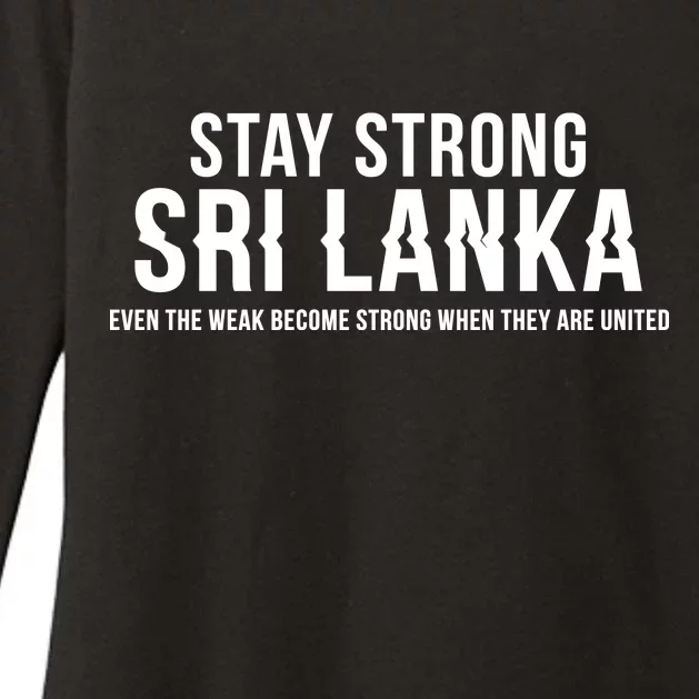 Stay Strong Sri Lanka Womens CVC Long Sleeve Shirt