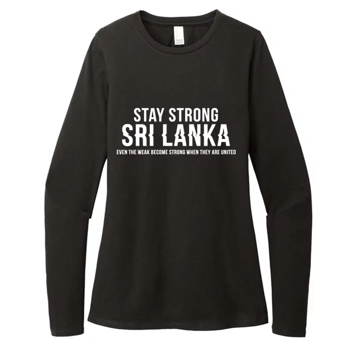 Stay Strong Sri Lanka Womens CVC Long Sleeve Shirt