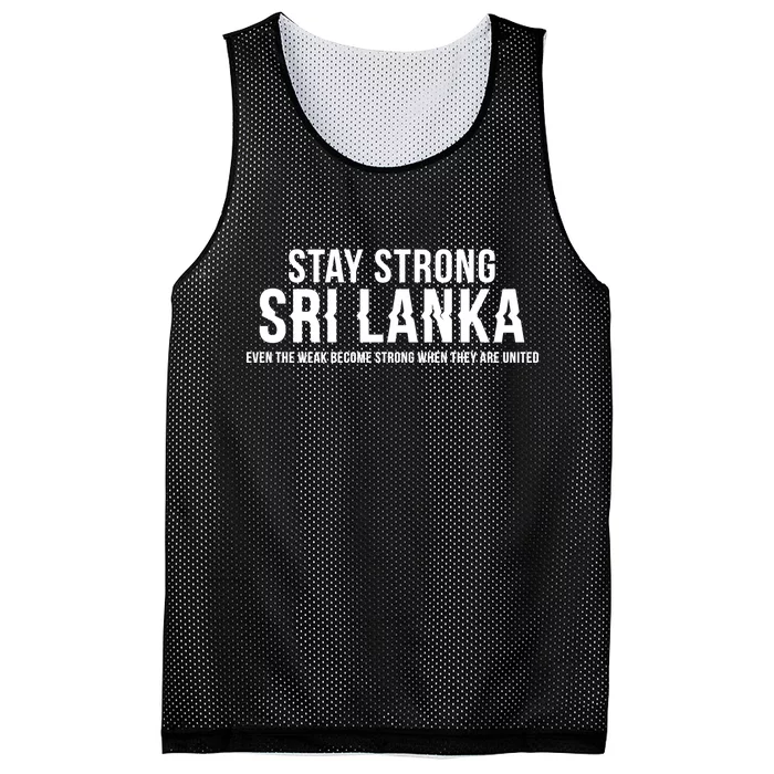 Stay Strong Sri Lanka Mesh Reversible Basketball Jersey Tank