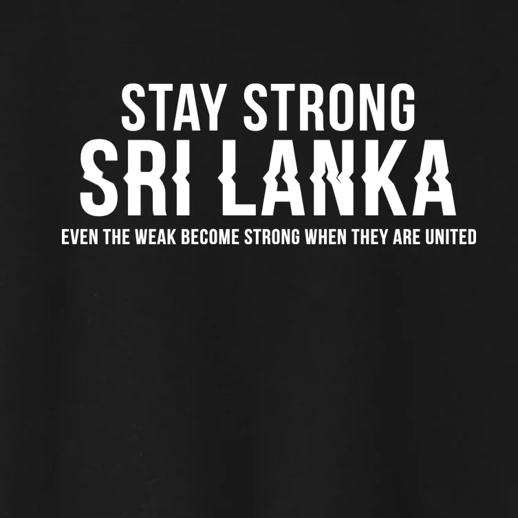 Stay Strong Sri Lanka Women's Crop Top Tee