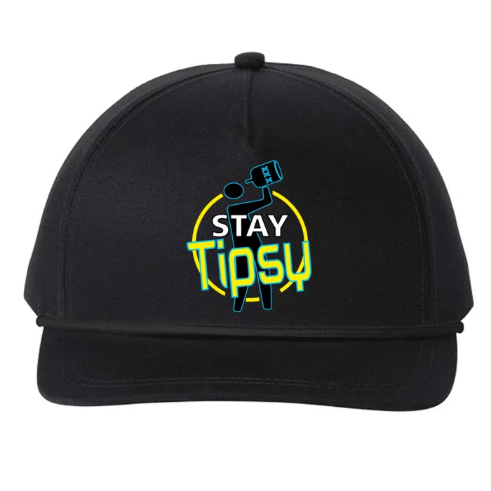 Stay Tipsy Snapback Five-Panel Rope Hat