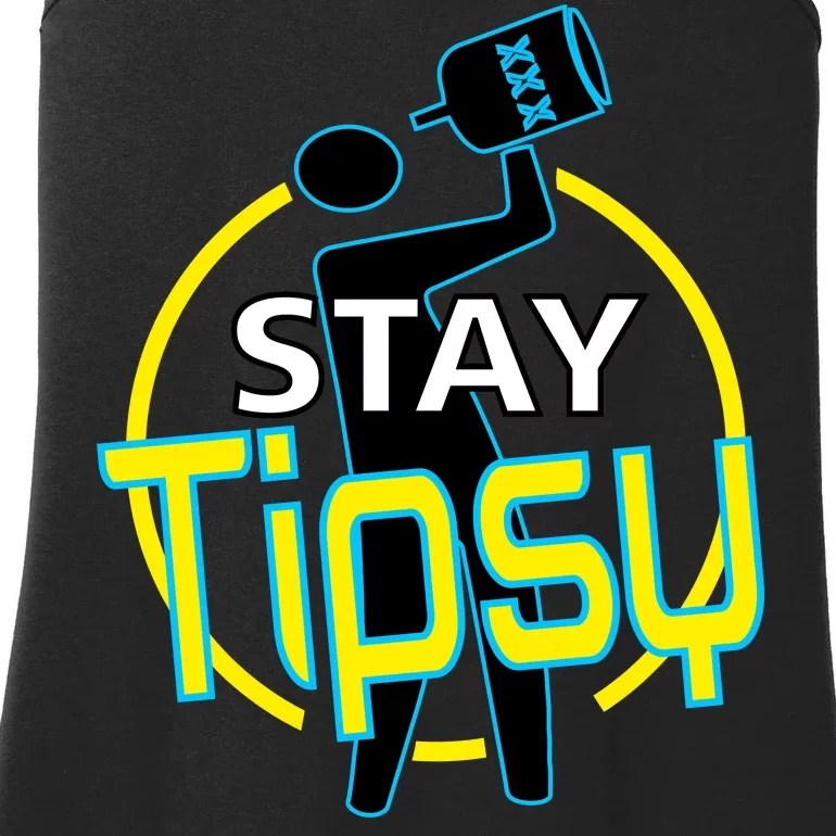 Stay Tipsy Ladies Essential Tank