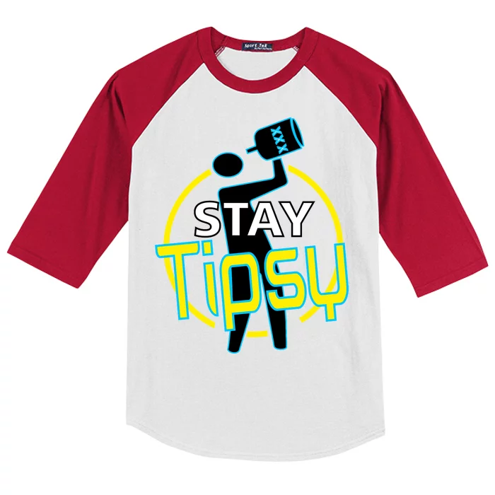 Stay Tipsy Kids Colorblock Raglan Jersey