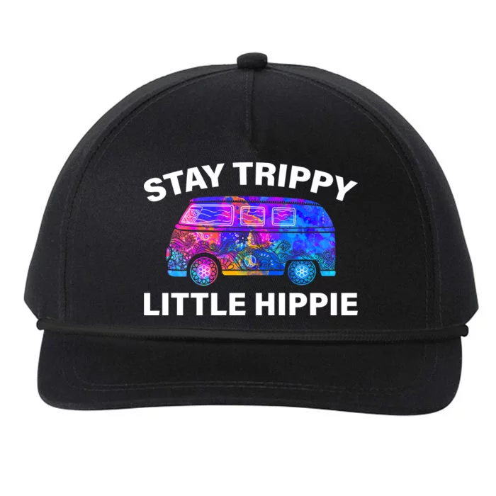 Stay Trippy Little Hippie Snapback Five-Panel Rope Hat