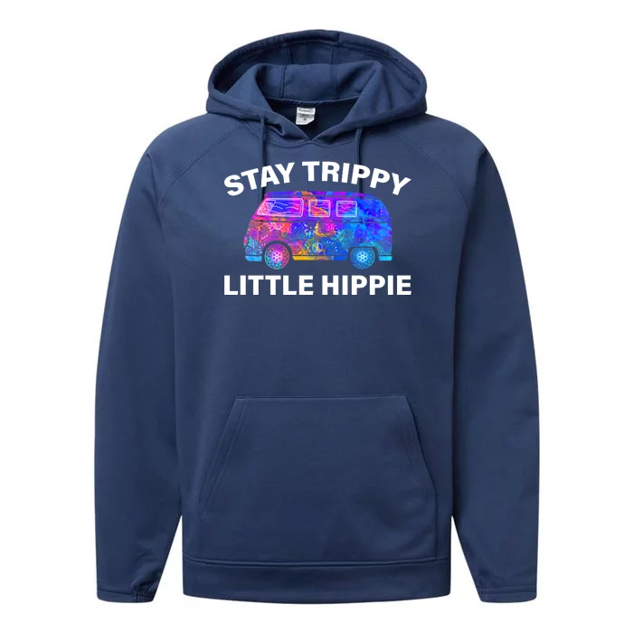 Stay Trippy Little Hippie Performance Fleece Hoodie