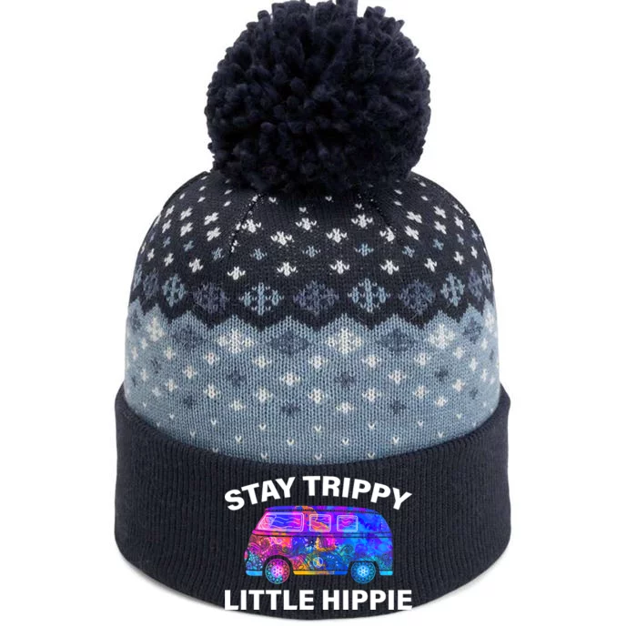 Stay Trippy Little Hippie The Baniff Cuffed Pom Beanie