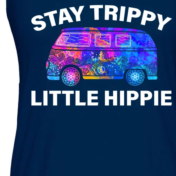 Stay Trippy Little Hippie Ladies Essential Flowy Tank