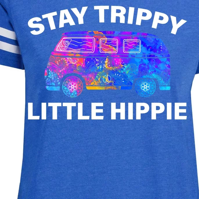 Stay Trippy Little Hippie Enza Ladies Jersey Football T-Shirt