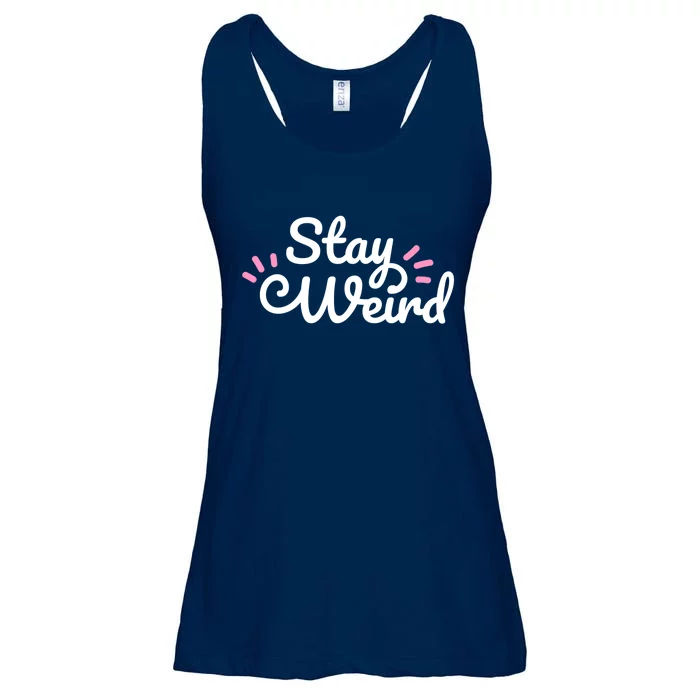 Stay Weird Ladies Essential Flowy Tank