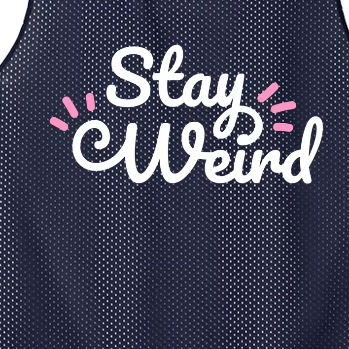 Stay Weird Mesh Reversible Basketball Jersey Tank