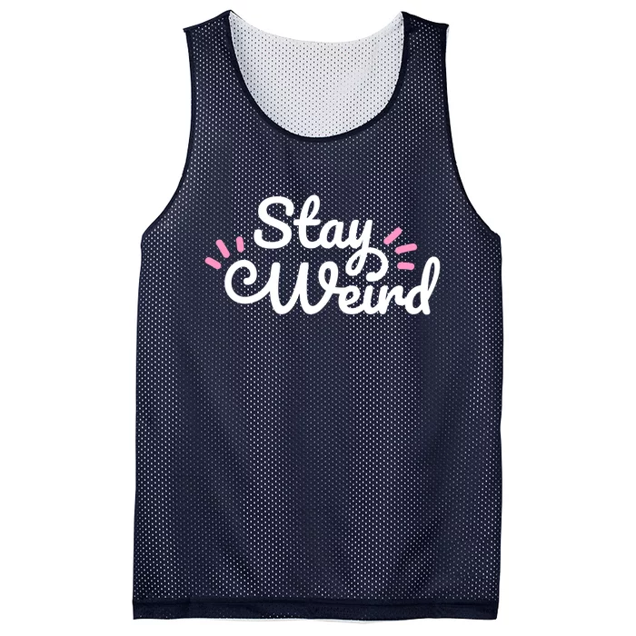 Stay Weird Mesh Reversible Basketball Jersey Tank