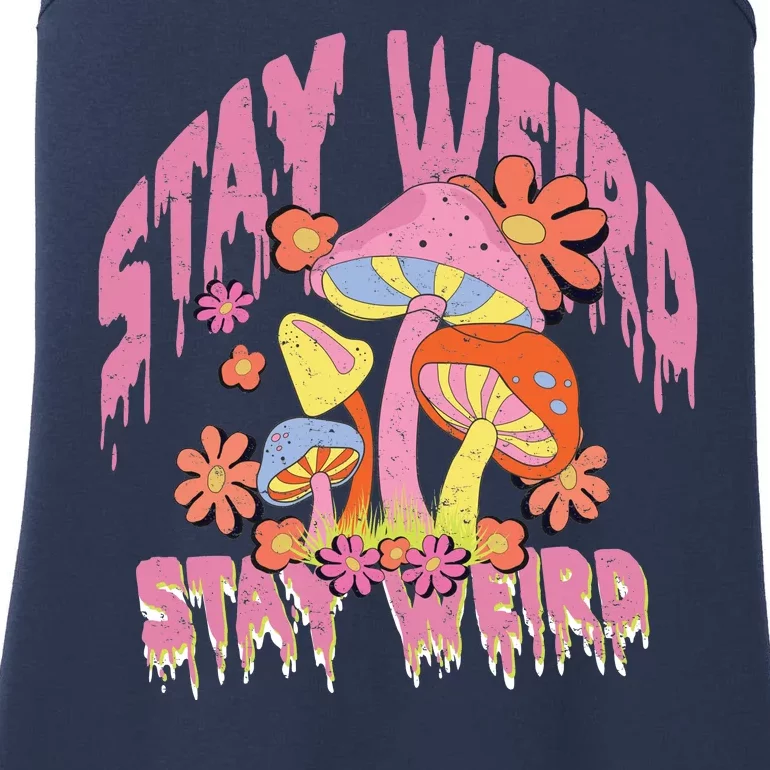 Stay Weird Mushrooms Ladies Essential Tank