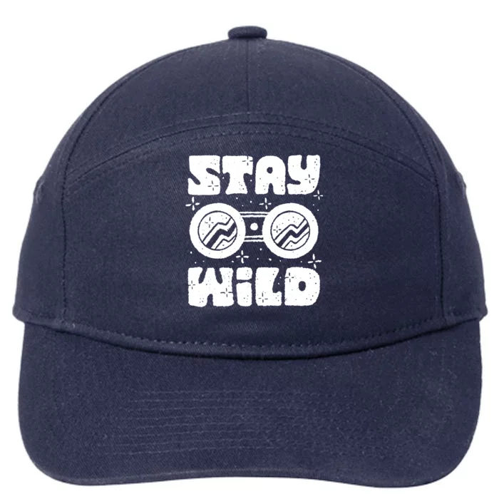 Stay Wild 7-Panel Snapback Hat