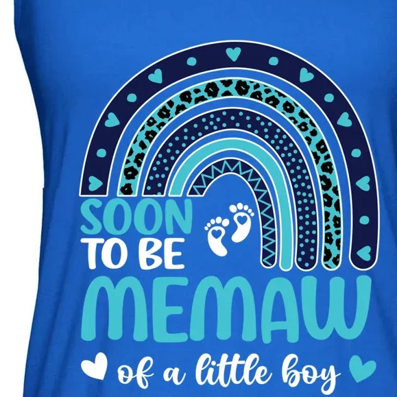 Soon To Be Memaw Of A Promoted To Memaw Future Memaw Gift Ladies Essential Flowy Tank