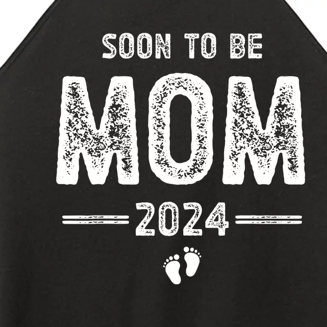 Soon To Be Mom 2024 Promoted To Mom Women’s Perfect Tri Rocker Tank