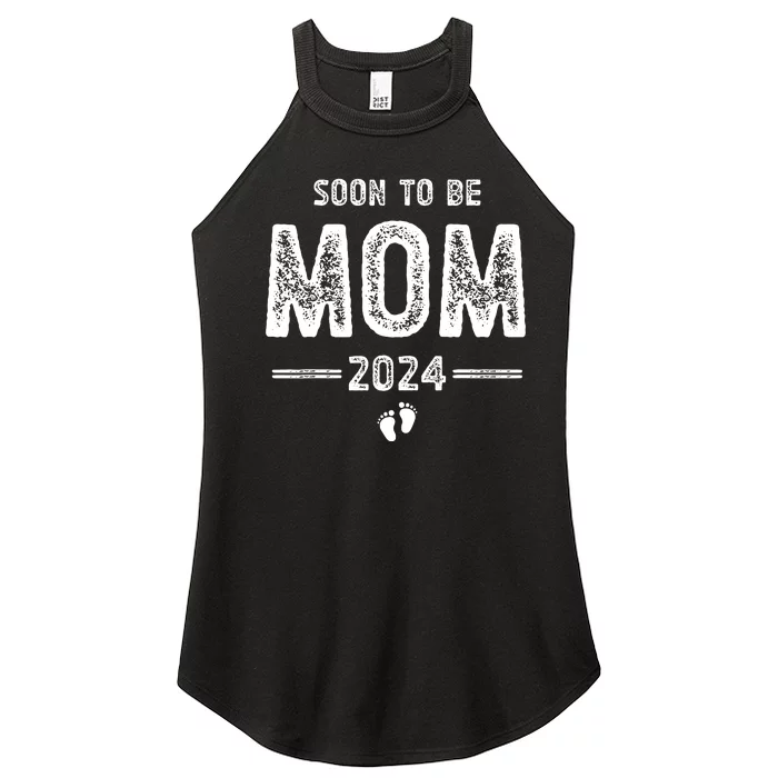 Soon To Be Mom 2024 Promoted To Mom Women’s Perfect Tri Rocker Tank