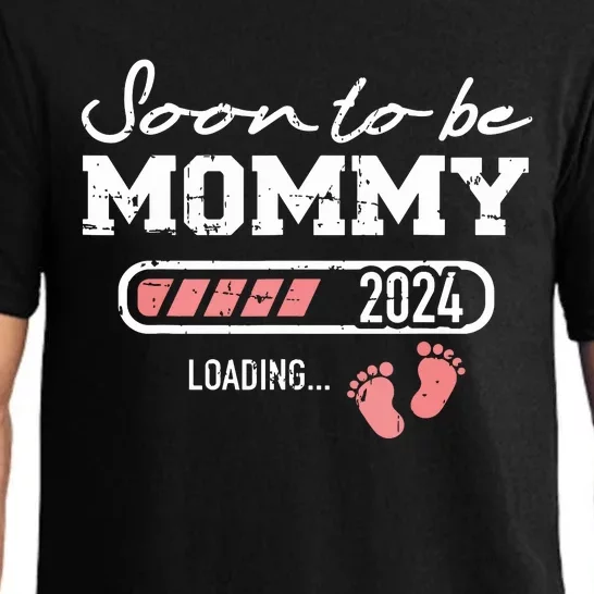 Soon To Be Mommy 2024 Loading Bar Pajama Set