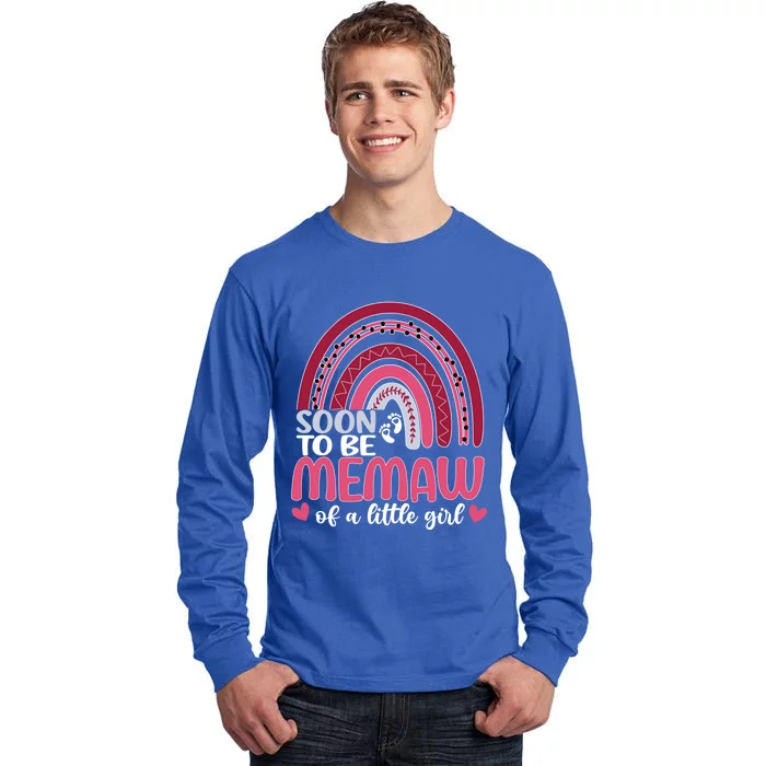 Soon To Be Memaw Of A Promoted To Memaw Future Memaw Meaningful Gift Tall Long Sleeve T-Shirt